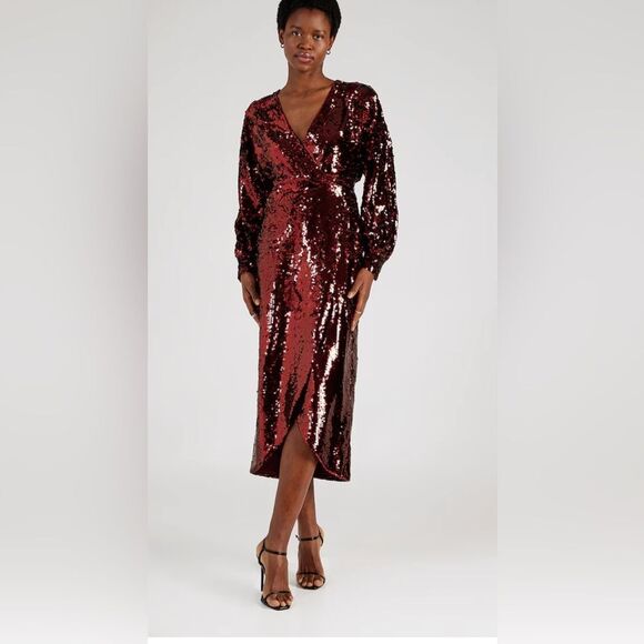 Ted Baker Evening Dress 'EMALEEE' in Carmine Red in size 2 - Picture 1 of 16